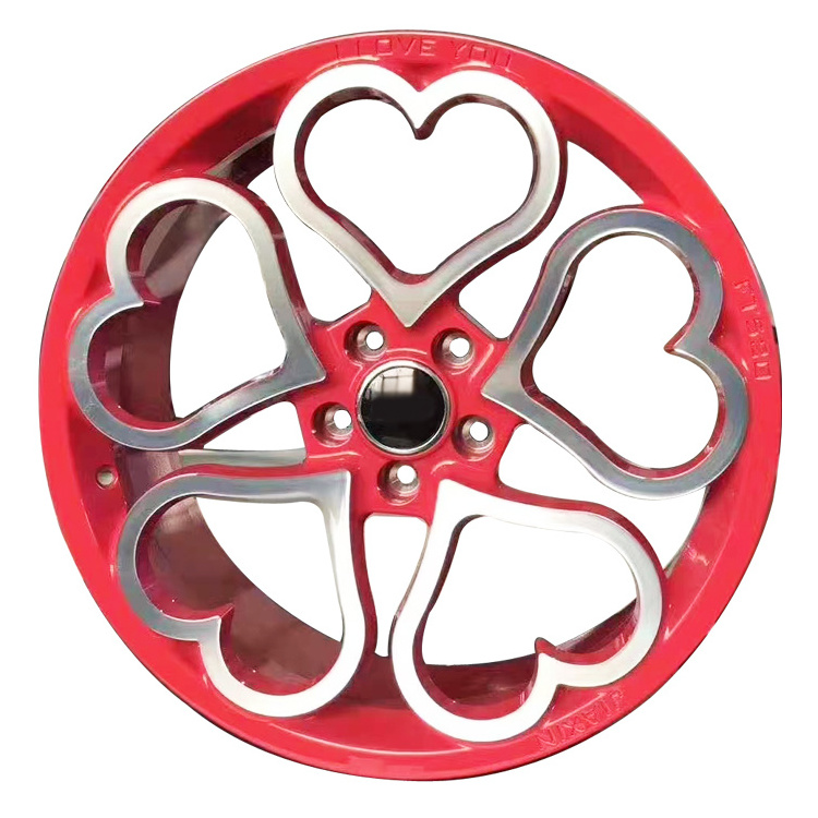 Forged Alloy Wheels 17 18 19 20 21 22 23 24 25 26 Inch Unique Wheel Modified Rim Flower Red Lip Black Chrome Pink Car Rims