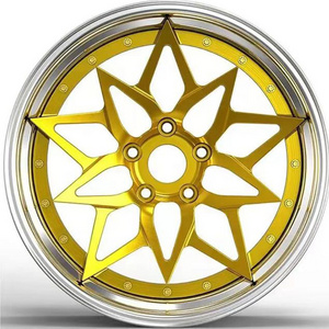 Car Rims  Silver And Gold 17 18 19 20 21 22 24  Inch  Aluminum Doublock  Chrome Forged Wheels For Suv Car