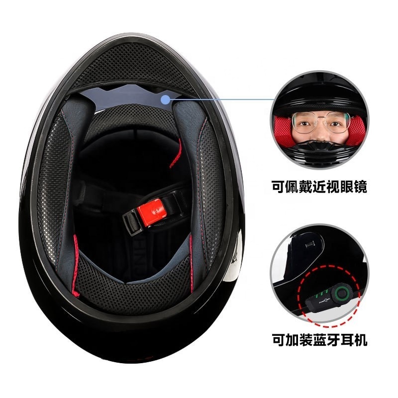 Electric Motorcycle Helmet female cat ears full face helmet summer Bluetooth locomotive full face helmet wholesale