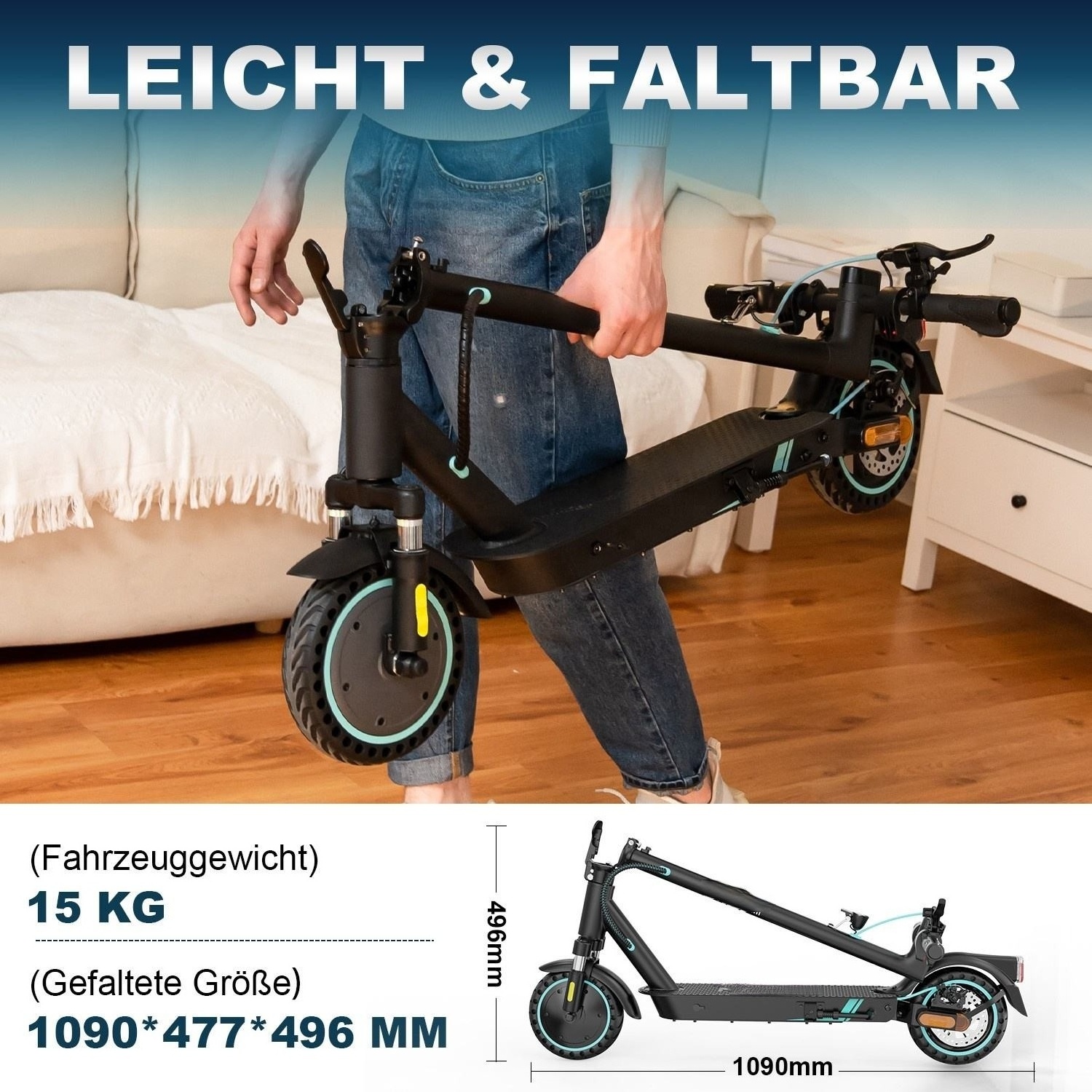 adult electric skateboard 400w motor electric scooters 25kmh e-scooter abe certificated 8.5 inch folding  e roller scooter