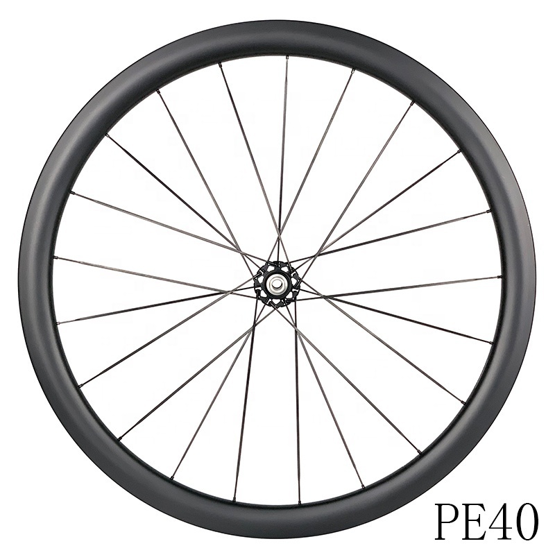 carbon fiber road bike wheelset disc 700c carbon spoke wheeselt disc brake ceramic bearing road and gravel 40mm depth wheelset