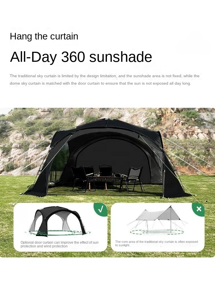 Outdoor tent vinyl dome canopy camping sun-proof outdoor camping equipment weatherproof marquee canopy tent