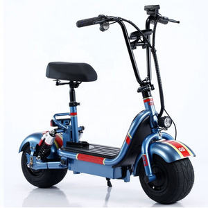 10 inch 48V 800W Adult Folding Widened Fat Baby Fashion Parent-child elektroroller scooter foldable electric seat scooter