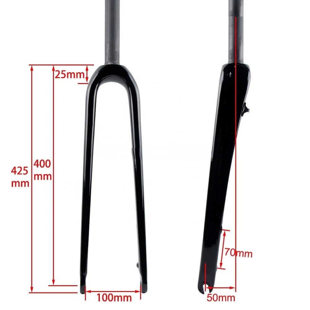 Carbon fiber bicycle front fork 700C carbon fiber gravel bike fork carbon fiber bike fork