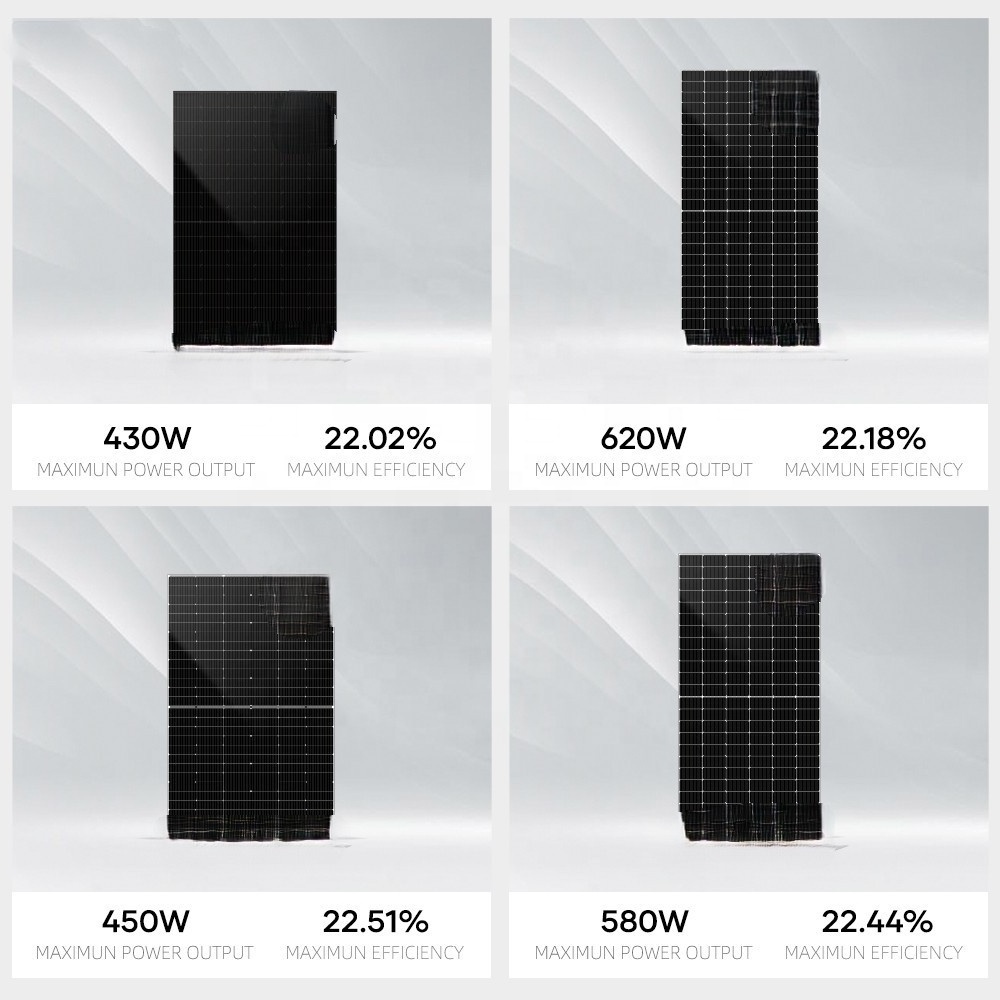 Solar Energy Panels 550 Watts High Efficient Mono Photovoltaic 540W 550 W 560W Black Solar Panels