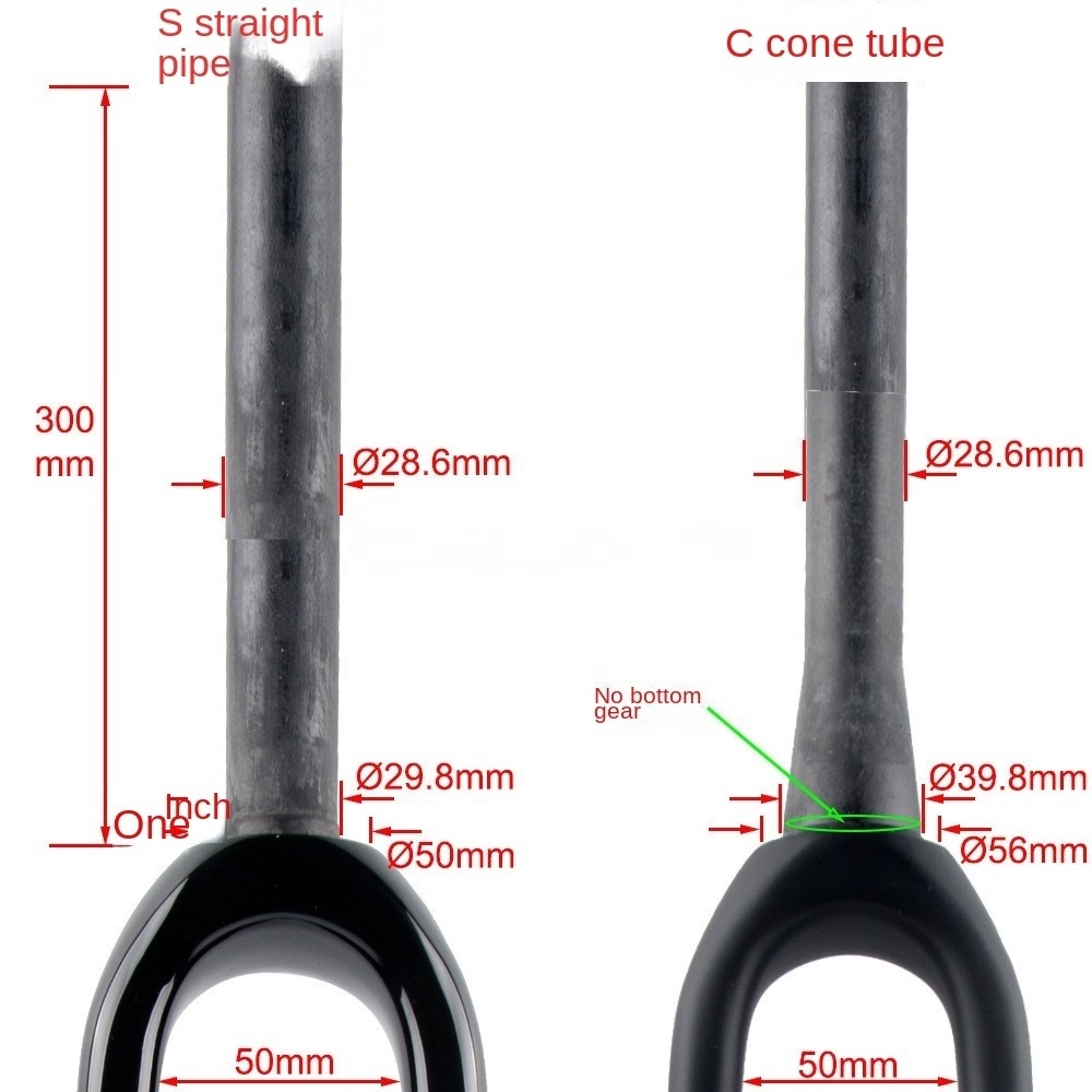 Carbon fiber bicycle front fork 700C carbon fiber gravel bike fork carbon fiber bike fork