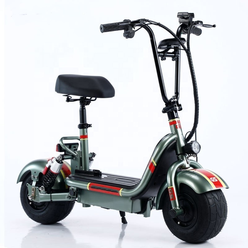 10 inch 48V 800W Adult Folding Widened Fat Baby Fashion Parent-child elektroroller scooter foldable electric seat scooter