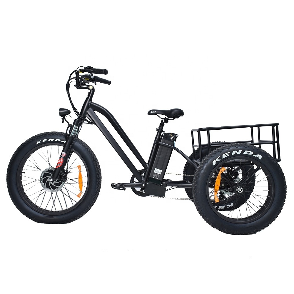 adult cargo electric bike with basket three wheels cargo long range Electric Bike bicycle electric bike adult cargo tricycle