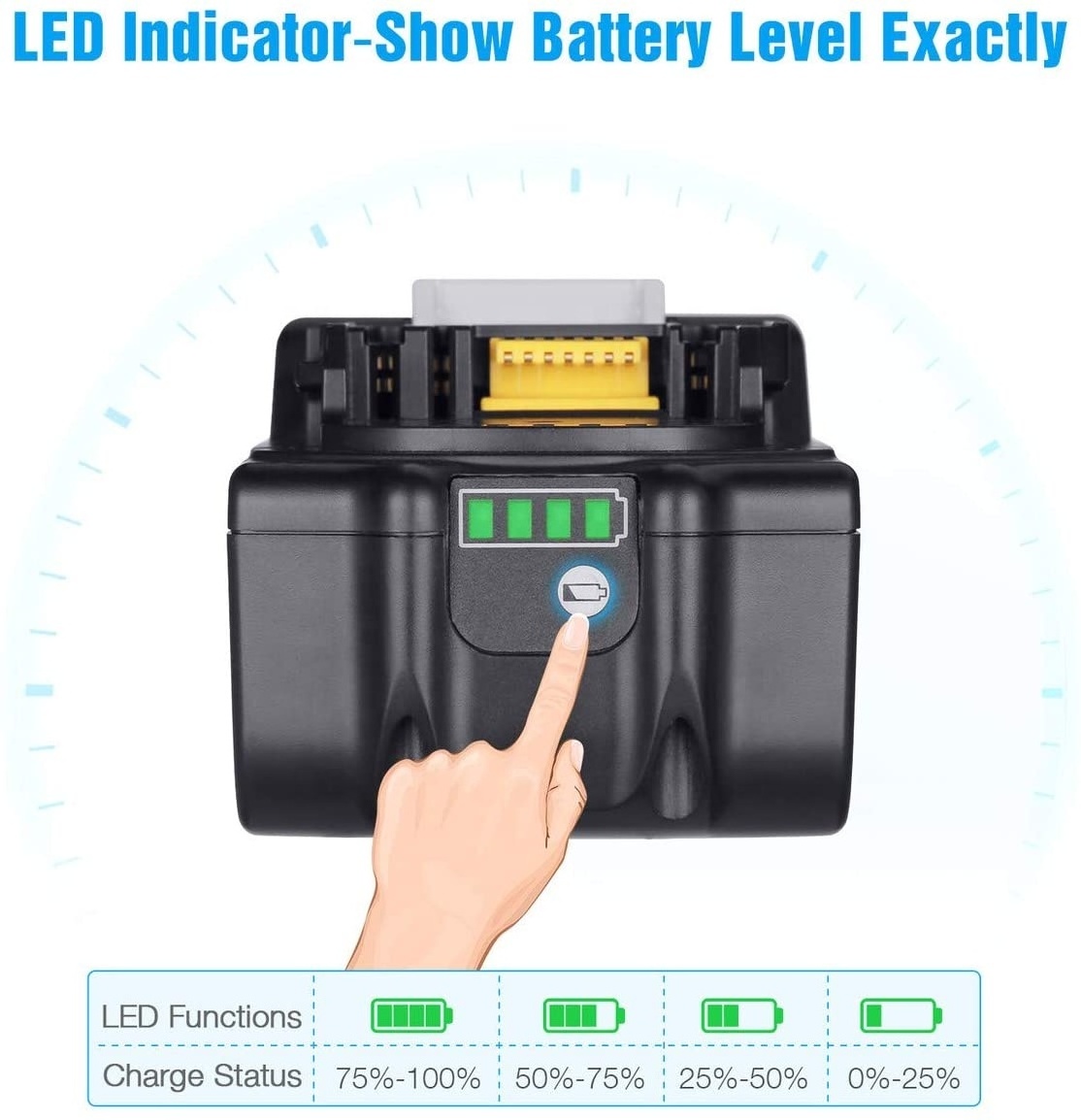 BL1860B Replacement battery Suitable for makita battery 18V 6.0ah tools battery