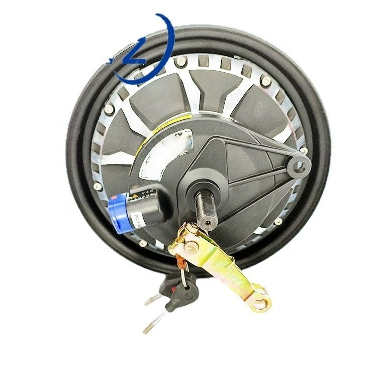 scooter wheel hub motor 10 Inch 48V 60V 2000W 3000W High Speed Gearless Hub Motor with Drum Brake and Key