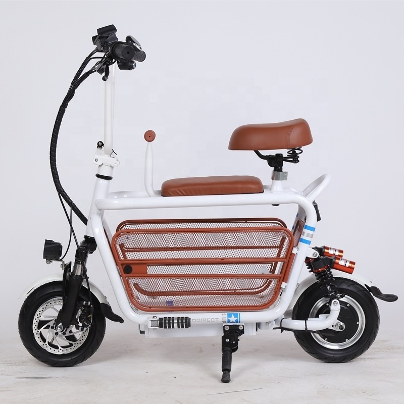 Electric Scooter adult lady parent-child baby mini pet double folding  scooter battery car elektro scooter