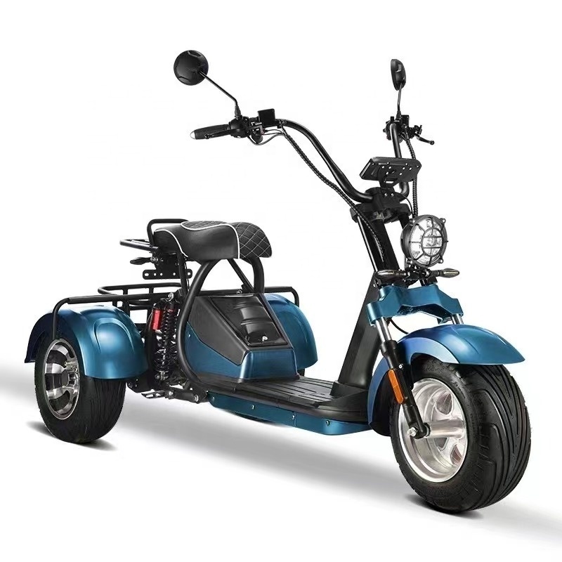 1000W/1500W/2000W new model 3 wheels colourful electric scooter ciycoco scooter moped moto electrique motocyclette electrique