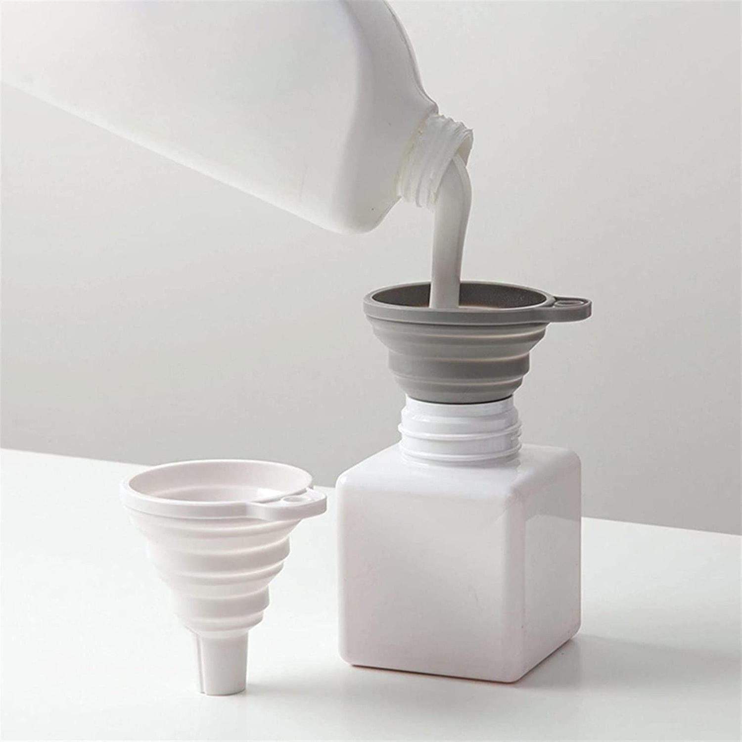 Kitchen tools Foldable Food Grade silicon funnel Oil Water Liquid Transfer collapsible accesorios Water Funnel