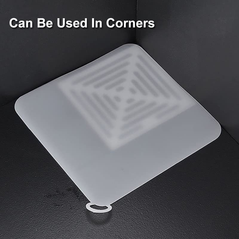 Eco-friendly Reusable square floor drain cover Strainer  Hair Catcher overflow drain cover for  Bathroom Bathtub