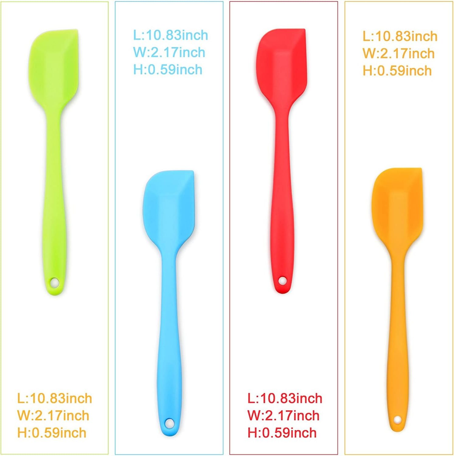 High quality Kitchen tools Baking non-stick spatula Safe heat resistant bouncy silicone food scraper