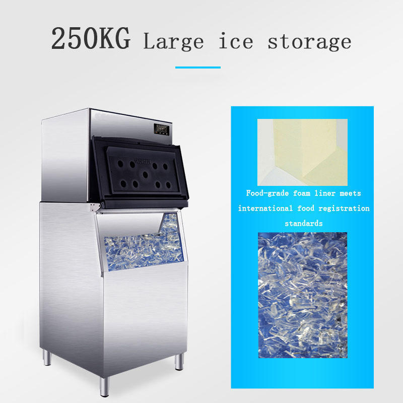 Commercial Ice Maker 1200LBS/24H, 500LBS Large Storage Bin, Clear Cube, Advanced LCD Panel,For Cocktail Whiskey