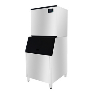 Commercial Ice Maker 1200LBS/24H, 500LBS Large Storage Bin, Clear Cube, Advanced LCD Panel,For Cocktail Whiskey