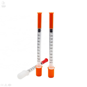 Medical Equipment Eo Gas Sterile 1mL Injection Insulin Pen Syringe With Needle U100 U40 Insuline Syringe