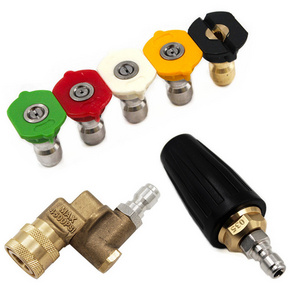 1/4" Car Pressure Washer Accessory Turbo Nozzles Sprayer Rotary Pivoting Coupler Jet Sprayer For Quick Connector