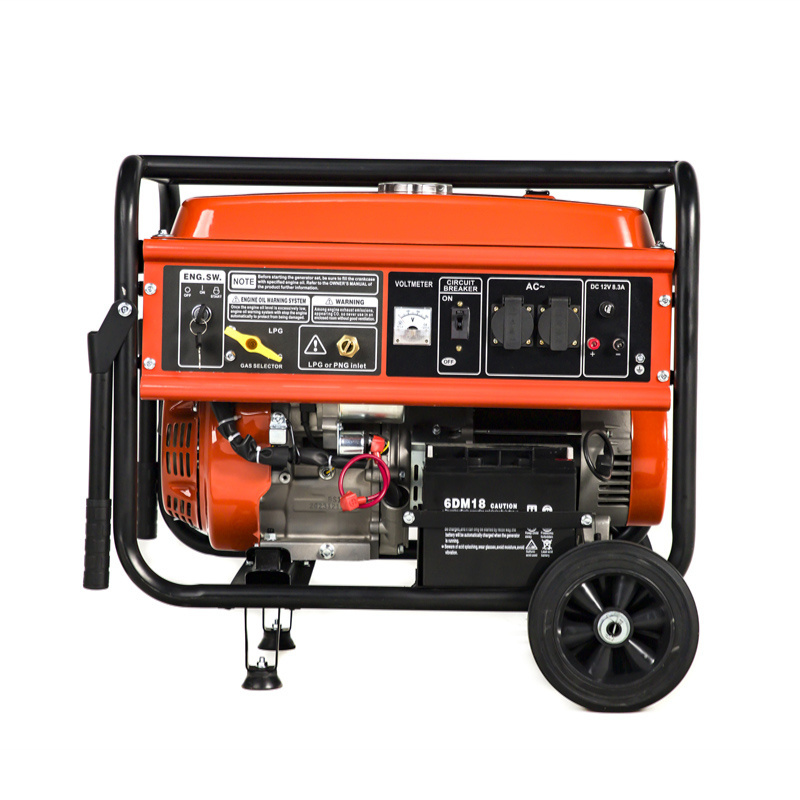 Bison Manufacturing 190F 15Hp 6000W 6Kw Emergency Gasoline Generator For Commercial