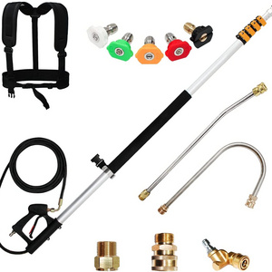 Bison House Roof Cleaning Tools Gutter Telescopic Cleaner Equipment For High Pressure Washer