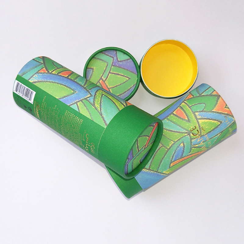 Hebei Paile Biodegradable Tea Paper Tube Protein Powder Cardboard Packaging Dried Food Can Box Container