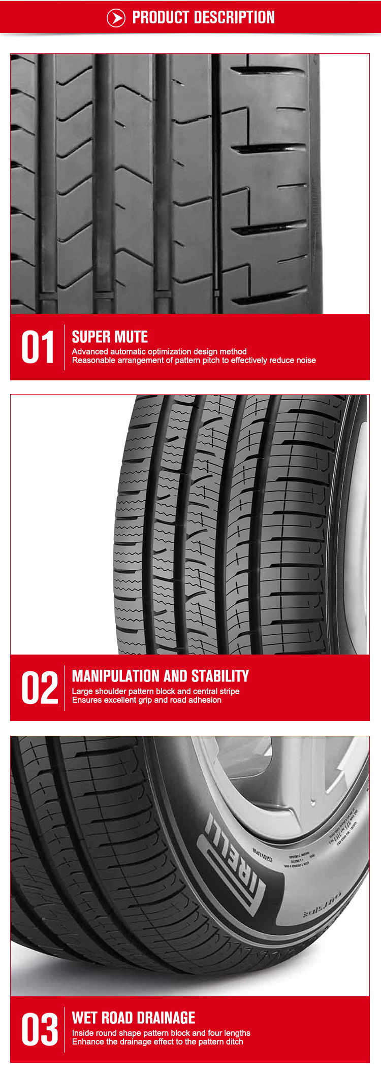 High quality tires for automobiles 215 225 235 245 45 55 6516 17 18 19