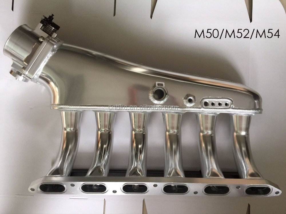 BK-3401 Billet M50 M52 E36 E46 Intake Manifold 90mm with fuel rail kit and throttle body set