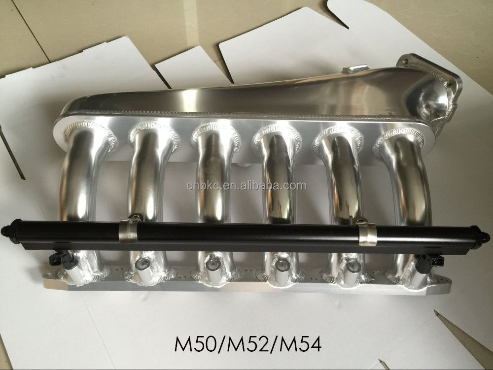 BK-3401 Billet M50 M52 E36 E46 Intake Manifold 90mm with fuel rail kit and throttle body set