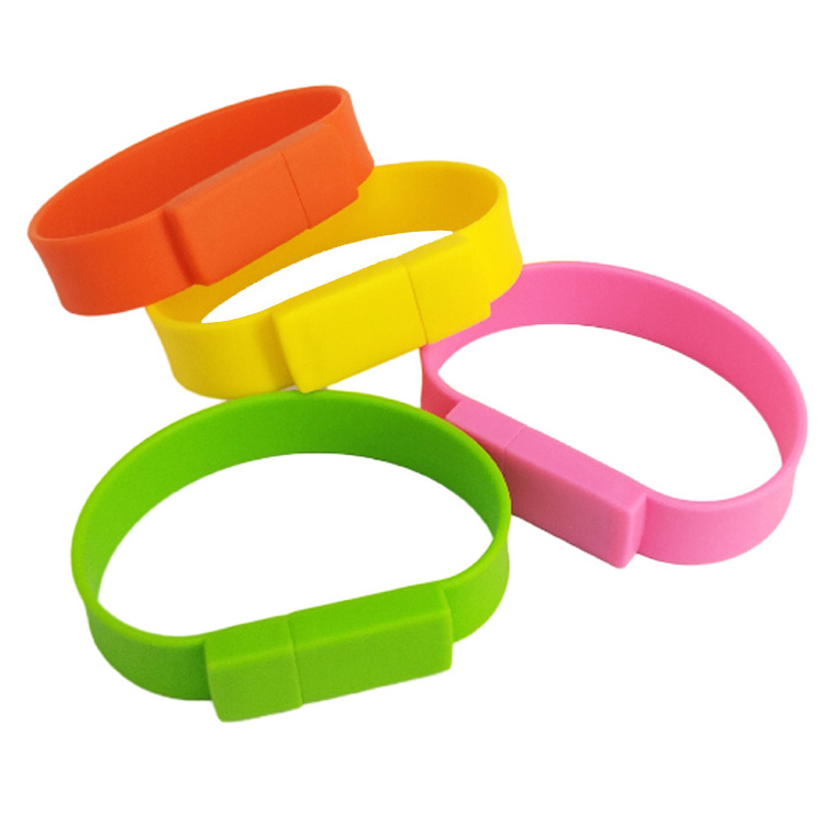 Custom silicone wristband bracelet pendrive gadgets usb memory stick 2GB 4GB 8GB 16GB pen drive custom bracelet usb flash drive