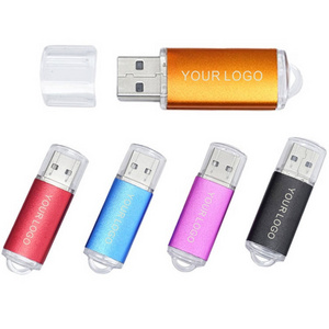 Cheapest free laser engraving logo metal shell usb flash drive 3.0 2.0 multi colors flash drive 4gb 8gb 16gb 32gb memory stick