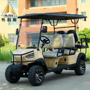 Golf Cart Tires And Wheels 4 Wheel Drive Electric Off Road Golf Cart 4X4 Six Seater Golf Cart