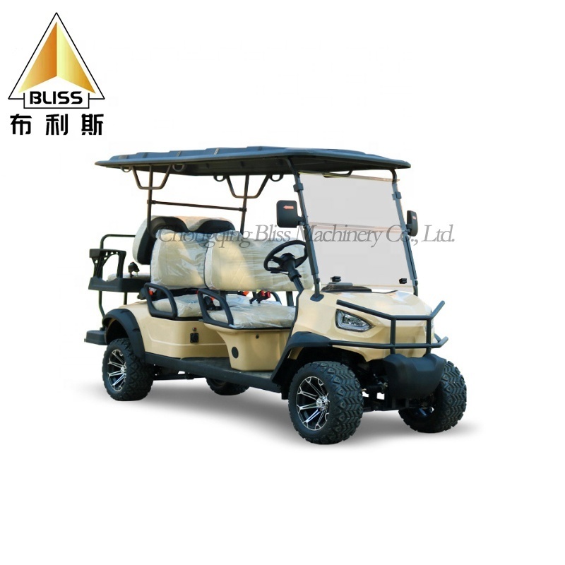 Golf Cart Tires And Wheels 4 Wheel Drive Electric Off Road Golf Cart 4X4 Six Seater Golf Cart