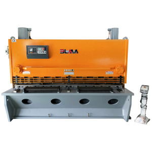 QC12K-8*3200mm Iron Steel Sheet Hydraulic Swing Beam Shearing Cutter Machine With E21S