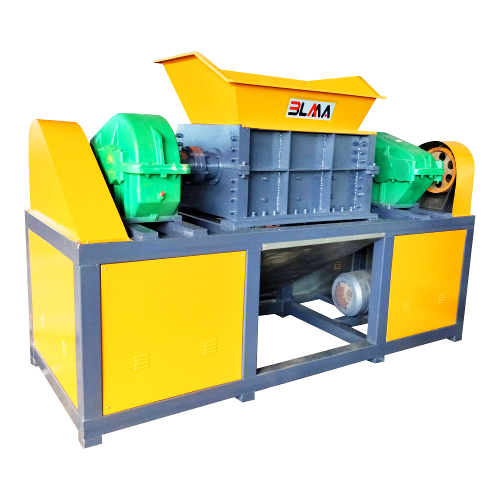 Msw hdd 100hp tree branch small wood plastic chipper pallet e-waste shredder for sale