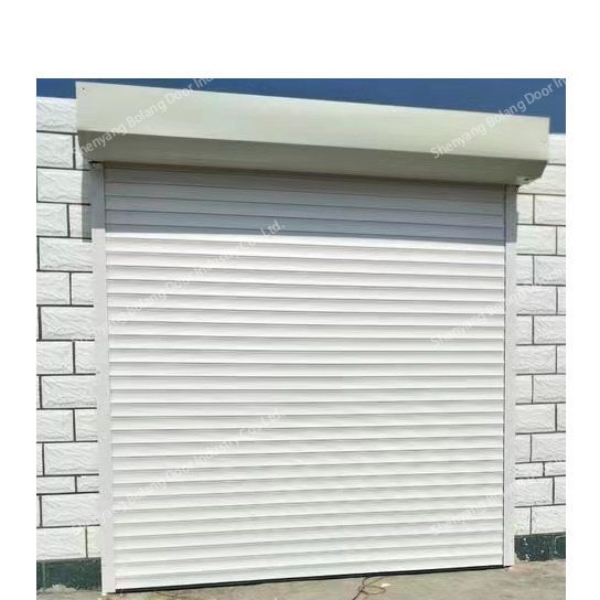 Security Exterior Automatic Steel Turbine Wholesale Rolling Single Sliding Shutter Garage Doors