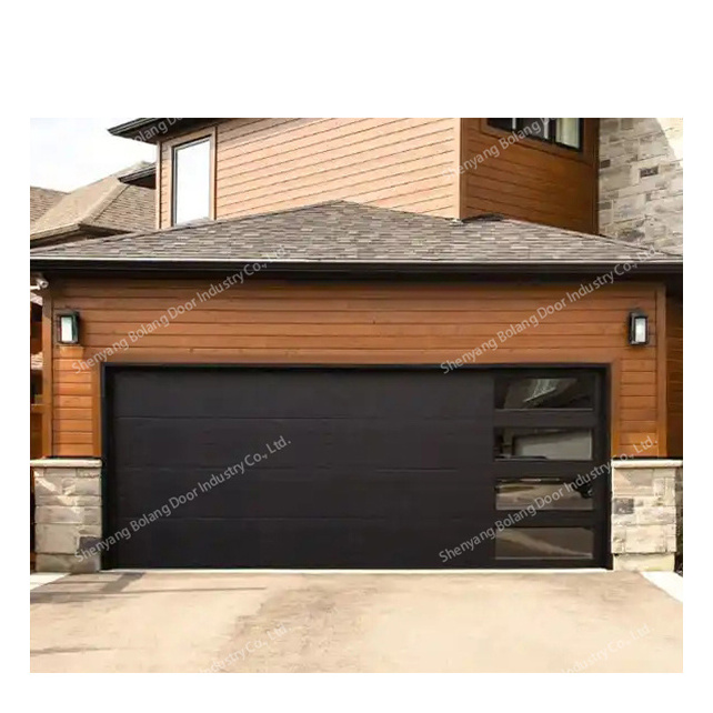 Modern Industrial Overhead Garage Door Motor Automatic Aluminum Steel Garage Door for Homes