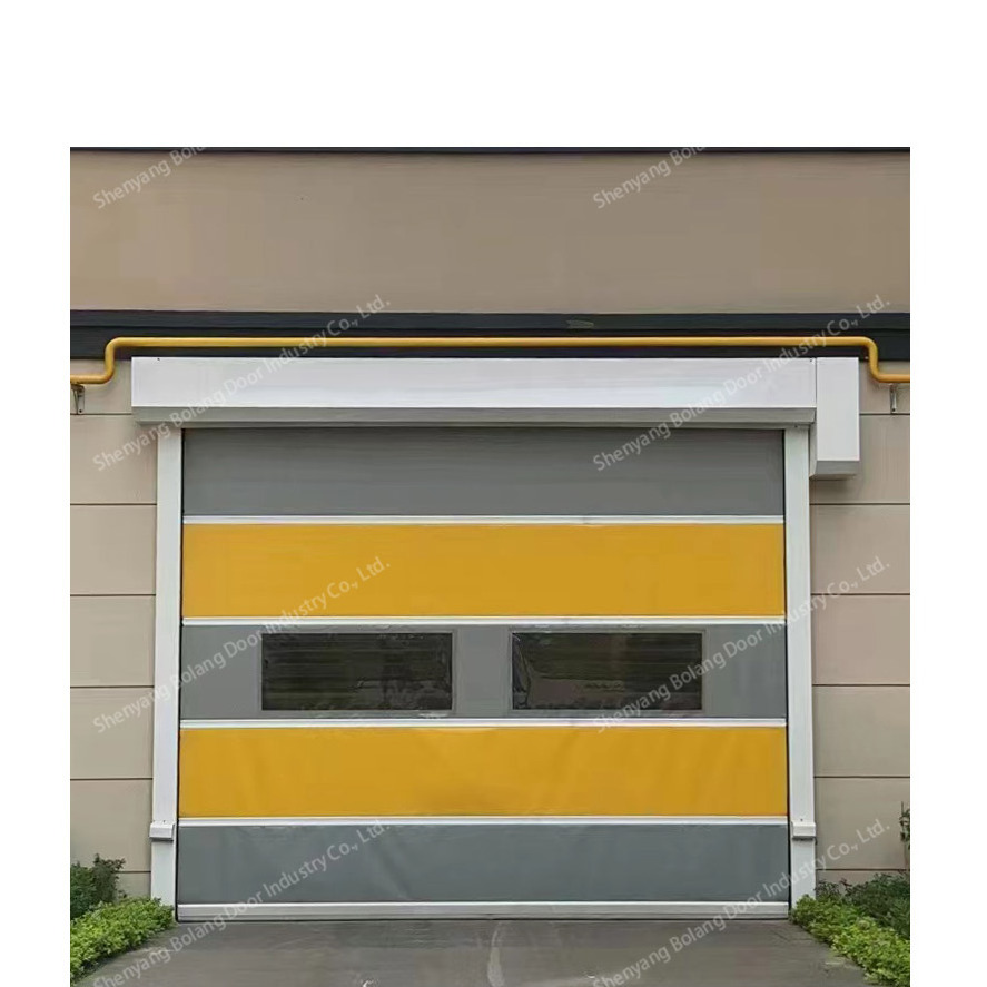 Industrial Fast Door Automatic with Motor Manual Drawstring for Logistics Warehouse Made of PVC High Speed Door