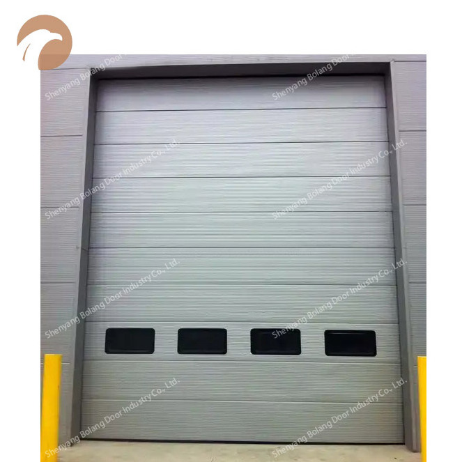 Warehouse electric operation remote control sectional industrial door