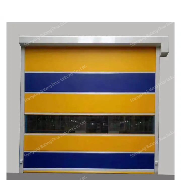 Industrial Fast Door Automatic with Motor Manual Drawstring for Logistics Warehouse Made of PVC High Speed Door