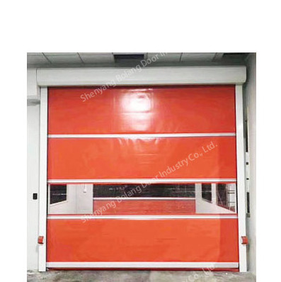 Industrial Fast Door Automatic with Motor Manual Drawstring for Logistics Warehouse Made of PVC High Speed Door