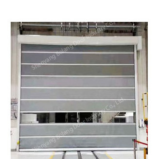 Industrial Fast Door Automatic with Motor Manual Drawstring for Logistics Warehouse Made of PVC High Speed Door