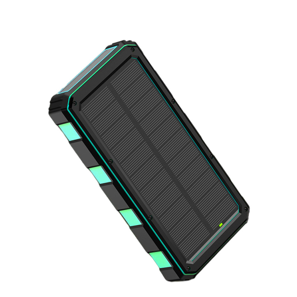 Fast Charging 22.5W Portable Solar Battery Charger Mini Powerbank 20000mah for iphone Smart Phone Charger Pack with Keychain