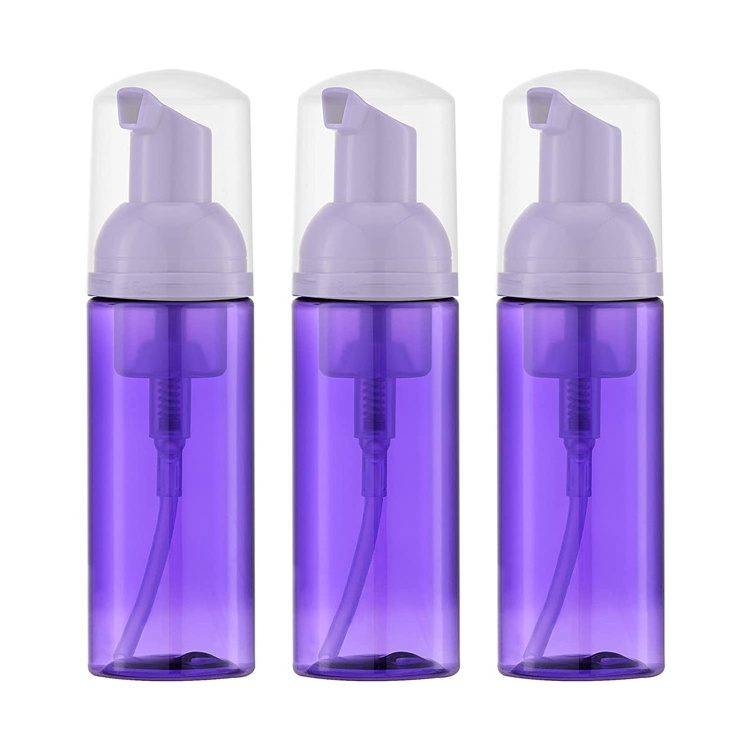 50ml Plastic Foamer Pump White Liquid Soap Dispenser Wholesale Foam Bottle with golden foamer,blue foam cleanser pump bottle