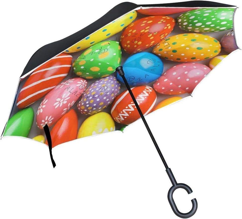 OEM Festival Upward Umbrellas Parasol Automatic Reverse Umbrellas with Custom Logo Prints