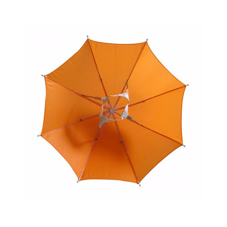 Outdoor  Hat Head Shape Umbrella Hat  Color Fishing Umbrella   on the head