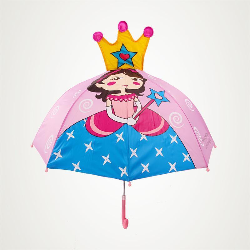 3D Kids Princess Umbrella Children's Character Umbrella with Fashion design with Ears