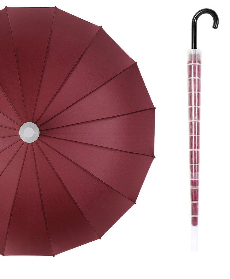 Pongee Fabric Waterproof No Drip Cover Umbrella No Drip umbrella With Plastic Cover