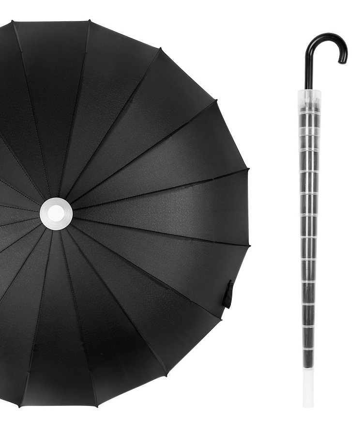 Pongee Fabric Waterproof No Drip Cover Umbrella No Drip umbrella With Plastic Cover