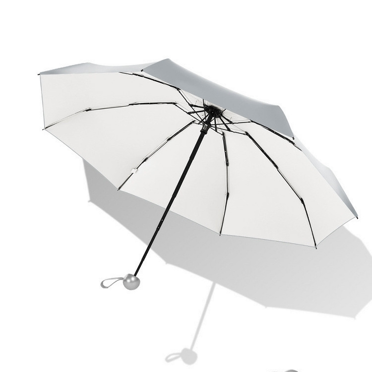 3 fold UV Protection Umbrella Titanium Silver Coated Anti UV Umbrella